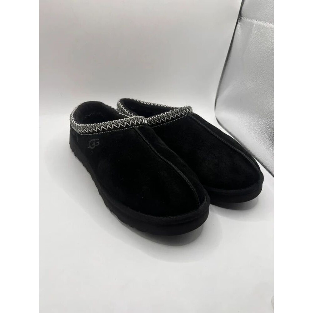 UGG Black Suede Tasman Style Slippers Men’s 12/13 Estimated No Size Tag